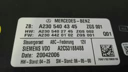 MERCEDES-BENZ Mercedes SL R230 Active Body Control Module A2305404345 ABC Suspension Control Unit — thumbnail 2