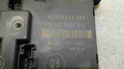 MERCEDES-BENZ Mercedes W219 CLS RRH door module A2198200326 door control unit rear right — thumbnail 5