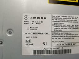 MERCEDES-BENZ MERCEDES CLS W219 CD Changer A2118703889 CD Changer — thumbnail 6