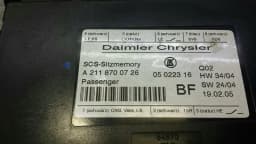 MERCEDES-BENZ Mercedes CLS W219 W211 passenger seat module A2118700726 seat memory module — thumbnail 3