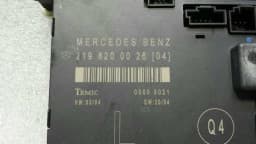 MERCEDES-BENZ Mercedes CLS W219 FLH door module A2198200026 door control unit front left — thumbnail 6
