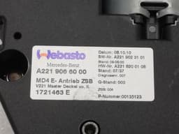 MERCEDES-BENZ Mercedes S-Class W221 Sun Roof Engine A2219066000 Sunroof Motor. — thumbnail 2