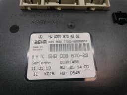 MERCEDES-BENZ Mercedes S-class W221 Climate Control Module A2218704292 Control Unit Air Conditioning — thumbnail 3