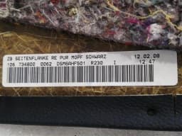 MERCEDES-BENZ Mercedes SL R230 RRH Quarter Panel Cover A2306903025 Rear Right Cover — thumbnail 6