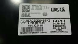 MERCEDES-BENZ Mercedes CL W216 W221 Sirius radio modules A2168201589 control unit radio — thumbnail 3