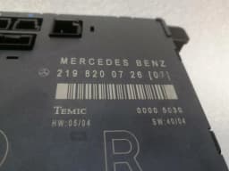 MERCEDES-BENZ Mercedes CLS W219 Door Module Set of 4 A2198200726 Door Control Unit Set — thumbnail 5