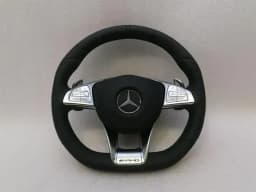 MERCEDES-BENZ AMG MERCEDES CL W217 Steering Wheel A2174602803 Steering Wheel LEATHER LEATHER W222 S63 — thumbnail 1
