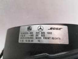 MERCEDES-BENZ Mercedes S-Class W220 Speaker A2208201002 Speakers BOSE — thumbnail 10