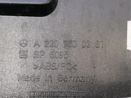 MERCEDES-BENZ Mercedes S W220 Boat Lid License Plate Cover A2207500381 Tailgate Cover — thumbnail 7