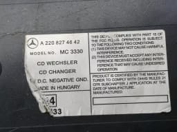 MERCEDES-BENZ Mercedes S-Class W220 CD Changer A2208274642 CD Changer — thumbnail 5