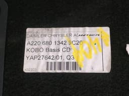 MERCEDES-BENZ Mercedes W220 Luggage Compartment Cover A2206801342 Boot Liner — thumbnail 9
