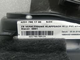 MERCEDES-BENZ Mercedes SL R231 Folding Roof Left Trim A2317901700 Canopy Cover Left — thumbnail 5