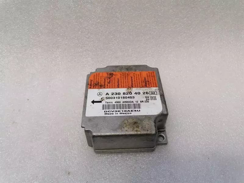 MERCEDES-BENZ Mercedes SL R230 Safety Module ECU A2308204026 Air Control Unit SRS