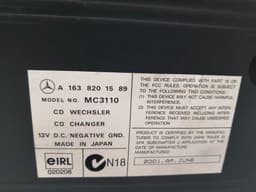 MERCEDES-BENZ Mercedes ML W163 CD Changer A1638201589 CD Changer — thumbnail 10