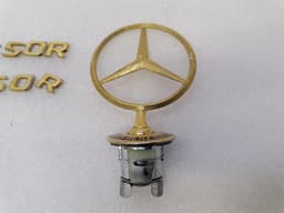 MERCEDES-BENZ Mercedes E55 Class W211 LOGO GOLDEN MB STAR GOLD AMG COMPRESSOR A2028800186 — thumbnail 2