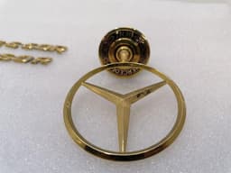 MERCEDES-BENZ Mercedes E55 Class W211 LOGO GOLDEN MB STAR GOLD AMG COMPRESSOR A2028800186 — thumbnail 4