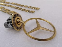 MERCEDES-BENZ Mercedes E55 Class W211 LOGO GOLDEN MB STAR GOLD AMG COMPRESSOR A2028800186 — thumbnail 8