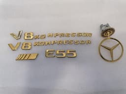 MERCEDES-BENZ Mercedes E55 Class W211 LOGO GOLDEN MB STAR GOLD AMG COMPRESSOR A2028800186 — thumbnail 9