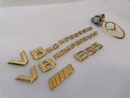 MERCEDES-BENZ Mercedes E55 Class W211 LOGO GOLDEN MB STAR GOLD AMG COMPRESSOR A2028800186 — thumbnail 10