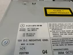 MERCEDES-BENZ Mercedes E Class W211 CD Changer A2118700889 CD Changer — thumbnail 8