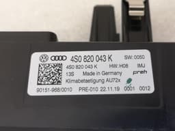 AUDI Audi R8 4s Performance Car Climate Control 4S0820043K Air Conditioning Control Panel A/C — thumbnail 10