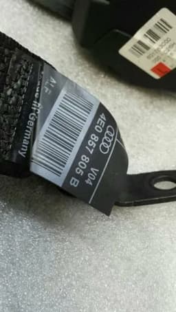 AUDI Audi S8 D3 left rear seat belt 4E0857805B seat belt belt rear left — thumbnail 5