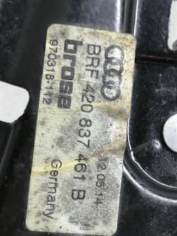 AUDI Audi R8 Spyder Left Front Door Winder 420837461B Window Regulator Front Left — thumbnail 6