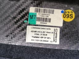AUDI Audi R8 Type 42 V10 5.2 Spyder Veneer 424858969c RHD CARBON Strip Cover — thumbnail 7