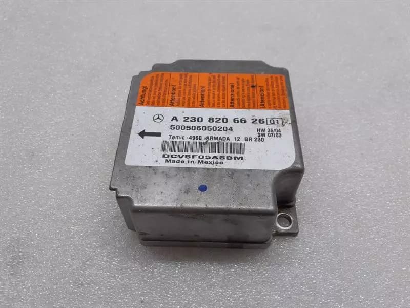 MERCEDES-BENZ Mercedes SL R230 Safety Module ECU A2308206626 Air Control Unit SRS