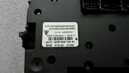 PORSCHE Porsche Panamera 970 main switch 97065320306 climate switch AC climate control — thumbnail 6