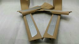 PORSCHE Porsche Panamera 970 door sill 970555517 door entry sill set trim beige set — thumbnail 3