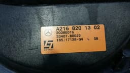 MERCEDES-BENZ Mercedes CL W216 Left Door Speaker A2168201302 Door Speaker Left Logic7 HK — thumbnail 6