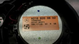 MERCEDES-BENZ Mercedes CL W216 Right Door Speaker A2168200602 Speaker Right Logic7 L7 HK — thumbnail 4