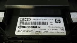 AUDI Audi S3 8P Car Climate Control 8P0820043BL Climate Control Panel — thumbnail 7