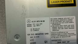 MERCEDES-BENZ MERCEDES SLK R171 CD Changer A2118703889 CD Changer 6 — thumbnail 4