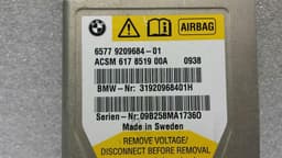 BMW BMW 5 Series F07 GT Safety Module ECU 9209684 Air Control Unit SRS — thumbnail 2