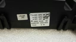 MERCEDES-BENZ Mercedes S-Class W221 W216 Auto Climate Control A2218704658 Climate Control Panel — thumbnail 10