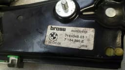 BMW BMW 6 Series E63 Right Front Door Winder 7184348 Front Right Window — thumbnail 3