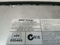 BMW BMW 6 Series E63 CD Changer 9131850 CD Changer — thumbnail 10