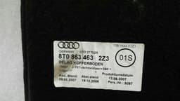 AUDI Audi S5 8T boat floor 8T0863463 trunk trim — thumbnail 3