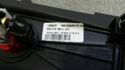 AUDI Audi A6 4G rear console trim lighter 4G0919180A console trim rear — thumbnail 4