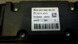 MERCEDES-BENZ Mercedes E Class W207 Switch Block A2078204010 Switch Block Seat Heater PDC PTS — thumbnail 4