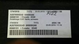 MERCEDES-BENZ Mercedes E Class W207 Parcel Shelf A2076903100 Hut Pad A2076900049 — thumbnail 8