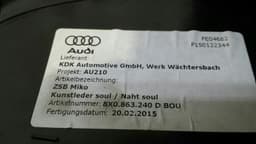 AUDI Audi S1 8X TFSI Console 8X0863240D Centre Console — thumbnail 5