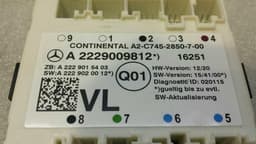 MERCEDES-BENZ Mercedes C Class W205 FLH Door Module A2229009812 Door Control Unit Front Left — thumbnail 2