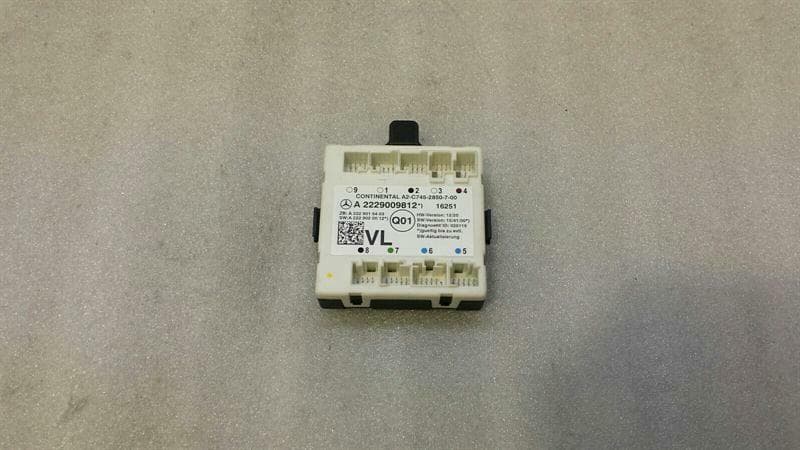 Mercedes C Class W205 FLH Door Module A2229009812 Door Control Unit Front Left