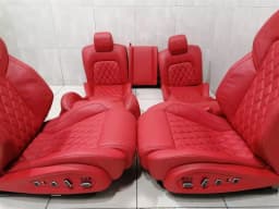 FERRARI Ferrari FF F151 Red Diamond Sitched Seat Set + Screens Multimedia 12-16 SEAT — thumbnail 10