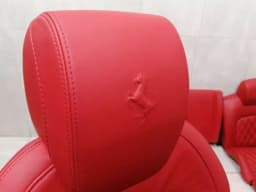 FERRARI Ferrari FF F151 Red Diamond Sitched Seat Set + Screens Multimedia 12-16 SEAT — thumbnail 6