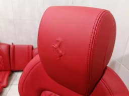 FERRARI Ferrari FF F151 Red Diamond Sitched Seat Set + Screens Multimedia 12-16 SEAT — thumbnail 7