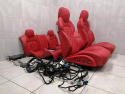 FERRARI Ferrari FF F151 Red Diamond Sitched Seat Set + Screens Multimedia 12-16 SEAT — thumbnail 3